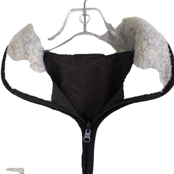 OUTBROOK Teddy Cream Silk Blend Reversible Fall Jacket Size Medium - Picture 2 of 10